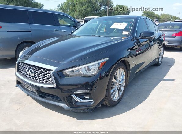 JN1EV7AP7KM518343 2019 INFINITI Q50 Black Front left