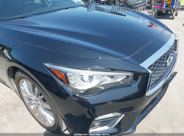 JN1EV7AP7KM518343 2019 INFINITI Q50 Black Instrument cluster view
