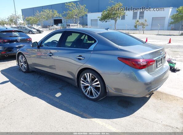 JN1EV7AP7KM519363 2019 INFINITI Q50 Gray Trasero izquierdo