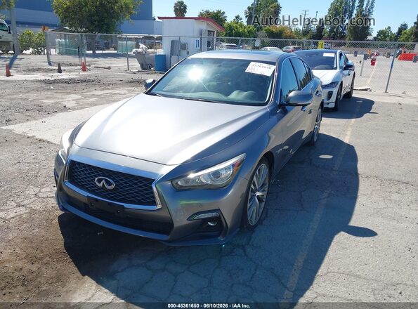 JN1EV7AP7KM519363 2019 INFINITI Q50 Gray Vista frontal