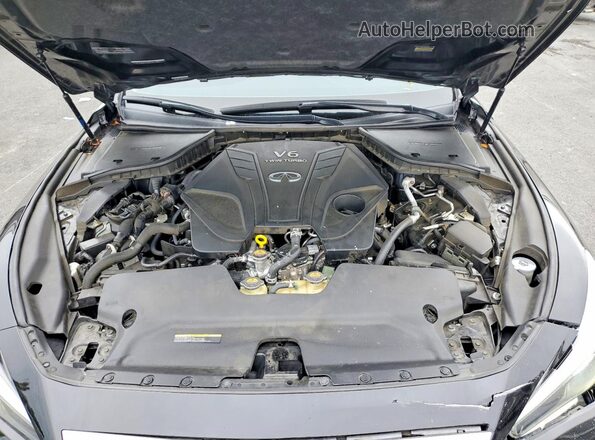 JN1EV7AP7LM202751 2020 INFINITI Q50 Black Widok wnętrza z tyłu