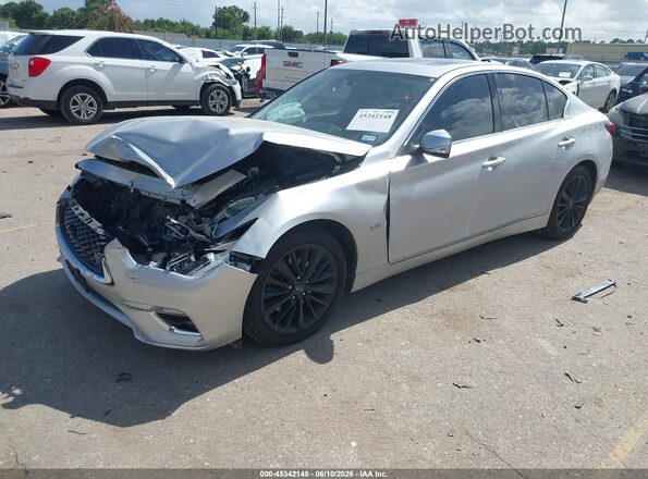JN1EV7AP7LM207335 2020 INFINITI Q50 Gray Առջևի ձախ երեք քառորդ տեսարան