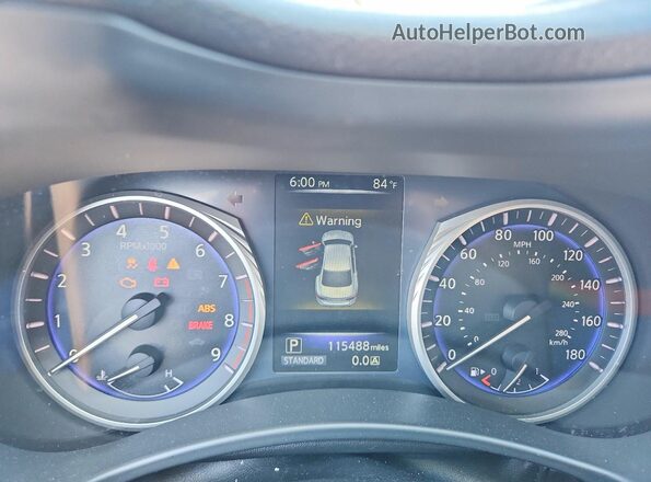JN1EV7AP8HM733920 2017 INFINITI Q50 Gray Սարքավորումների վահանակի տեսք