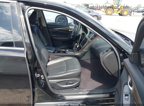 JN1EV7AP8KM510736 2019 INFINITI Q50 Black წინა სალონის ხედი