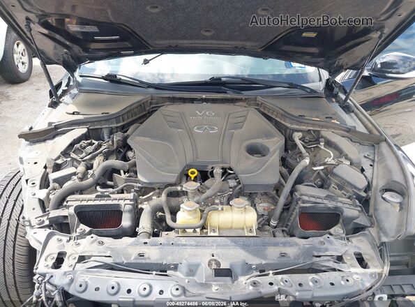 JN1EV7AP8KM510736 2019 INFINITI Q50 Black უკანა ხედი