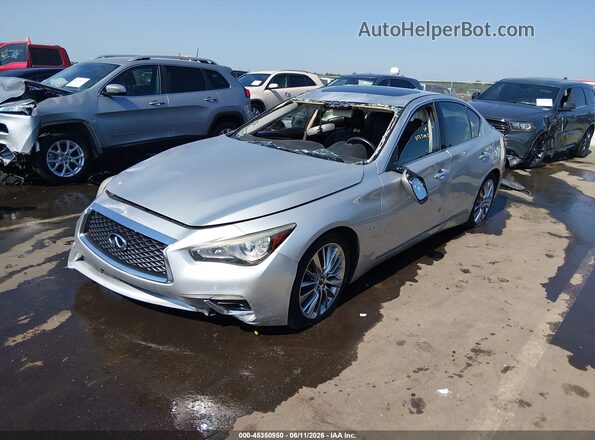 JN1EV7AP8KM519193 2019 INFINITI Q50 Silver Передня ліва чверть