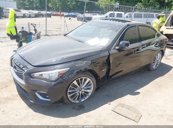 JN1EV7AP8LM204458 2020 INFINITI Q50 Black Передня ліва чверть