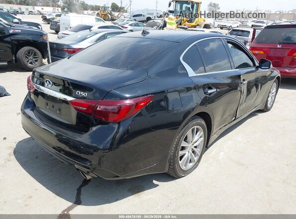 JN1EV7AP8MM707148 2021 INFINITI Q50 Black უკანა მარჯვენა