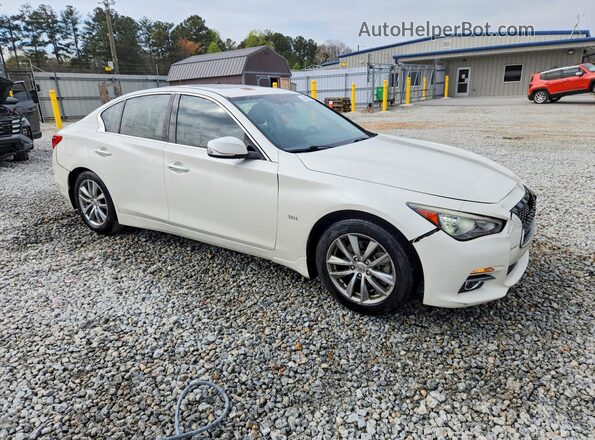 JN1EV7AP9HM733814 2017 INFINITI Q50 White Przód prawy