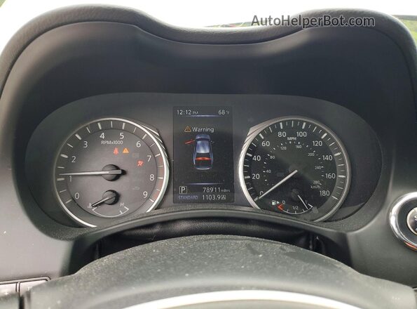 JN1EV7AP9JM356620 2018 INFINITI Q50 Gray Widok zestawu wskaźników