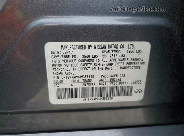 JN1EV7AP9JM356620 2018 INFINITI Q50 Gray Widok komory silnika