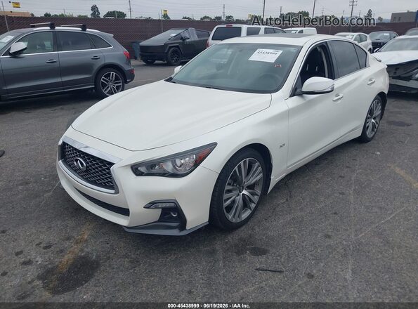 JN1EV7AP9JM364071 2018 INFINITI Q50 White Vista tres cuartos delantera izquierda