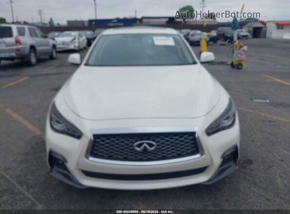 JN1EV7AP9JM364071 2018 INFINITI Q50 White Vista del cuadro de instrumentos