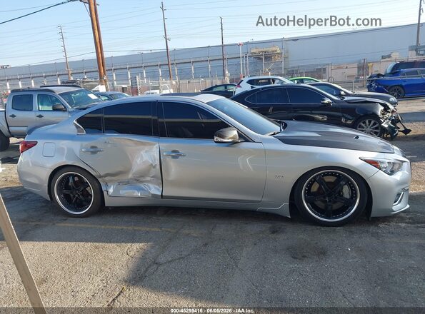 JN1EV7AP9JM365270 2018 INFINITI Q50 Silver Widok wnętrza z tyłu
