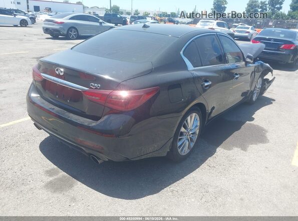 JN1EV7AP9JM592345 2018 INFINITI Q50 Black Задня права чверть
