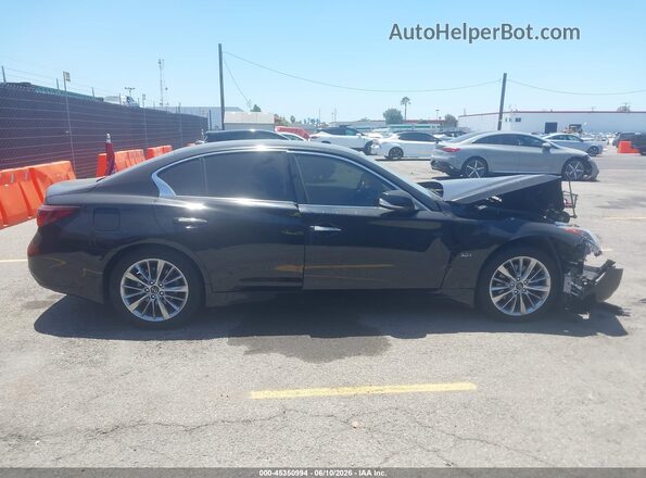 JN1EV7AP9JM592345 2018 INFINITI Q50 Black Вид задньої частини салону