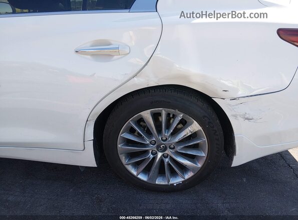 JN1EV7AP9KM513080 2019 INFINITI Q50 White Widok z przodu