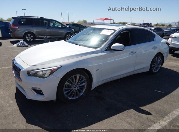 JN1EV7AP9KM513080 2019 INFINITI Q50 White Przód lewy
