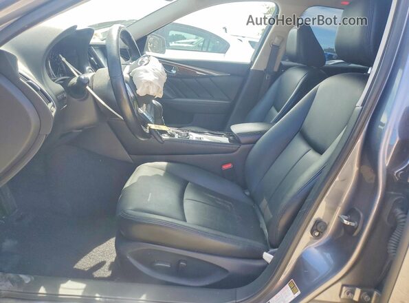 JN1EV7AP9KM518571 2019 INFINITI Q50 Серый Вид салона спереди