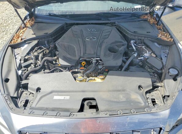 JN1EV7AP9KM518571 2019 INFINITI Q50 Серый Вид задней части салона
