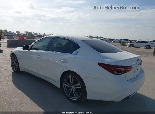 JN1EV7AP9KM541221 2019 INFINITI Q50 White Հետևի ձախ