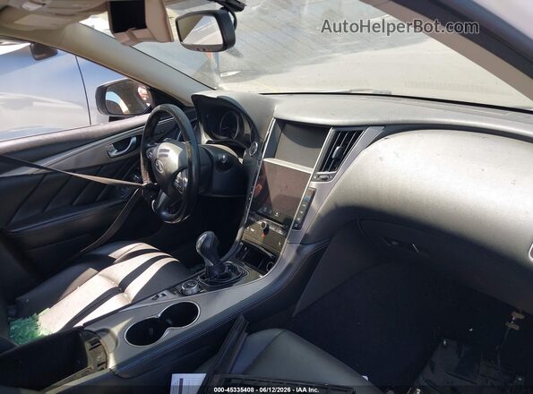 JN1EV7APXGM305586 2016 INFINITI Q50 White Widok wnętrza z przodu