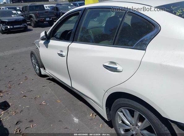 JN1EV7APXGM305586 2016 INFINITI Q50 White Widok wnętrza 360 stopni