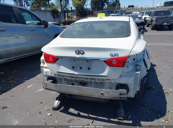 JN1EV7APXGM305586 2016 INFINITI Q50 White 