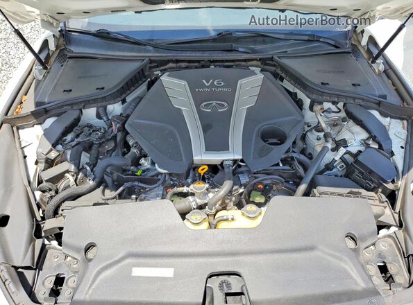 JN1EV7APXGM306530 2016 INFINITI Q50 White Widok wnętrza z tyłu