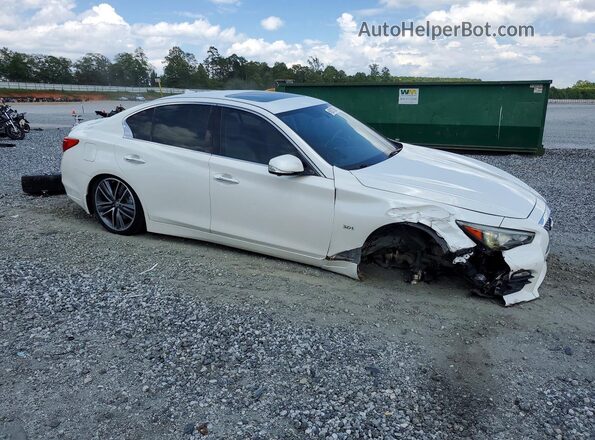 JN1EV7APXGM306530 2016 INFINITI Q50 White Przód prawy