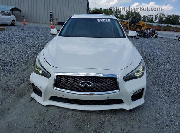 JN1EV7APXGM306530 2016 INFINITI Q50 White Widok z przodu