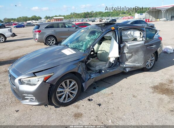 JN1EV7APXHM733756 2017 INFINITI Q50 Gray Przód lewy