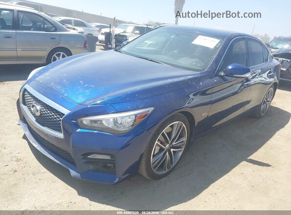 JN1EV7APXHM735703 2017 INFINITI Q50 Blue Передня ліва чверть