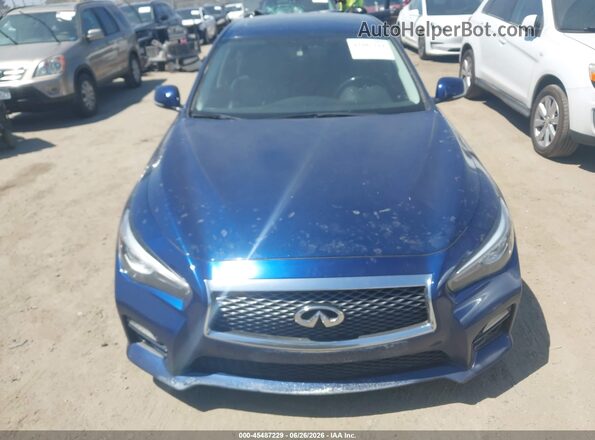 JN1EV7APXHM735703 2017 INFINITI Q50 Blue Вид щитка приладів