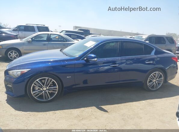 JN1EV7APXHM735703 2017 INFINITI Q50 Blue Панорамний вид салону 360°