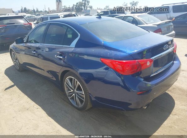 JN1EV7APXHM735703 2017 INFINITI Q50 Blue Задня ліва чверть