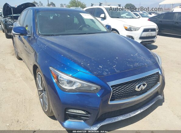 JN1EV7APXHM735703 2017 INFINITI Q50 Blue Вид спереду