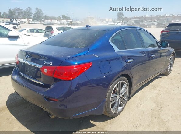 JN1EV7APXHM735703 2017 INFINITI Q50 Blue Задня права чверть