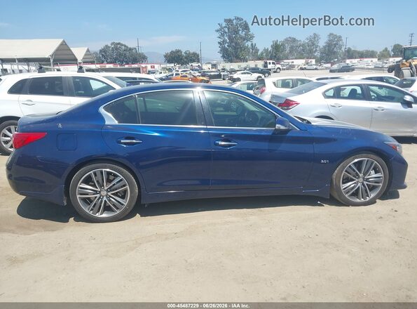JN1EV7APXHM735703 2017 INFINITI Q50 Blue Вид задньої частини салону