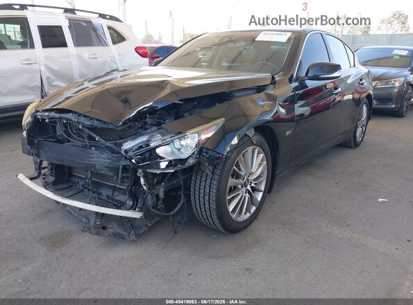 JN1EV7APXJM360546 2018 INFINITI Q50 Black Przód lewy