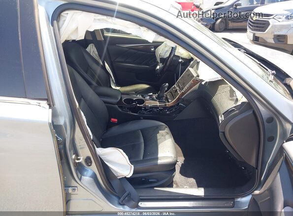 JN1EV7APXJM366556 2018 INFINITI Q50 Blue Widok wnętrza z przodu