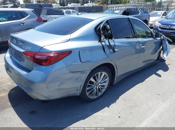 JN1EV7APXJM366556 2018 INFINITI Q50 Blue Tył prawy