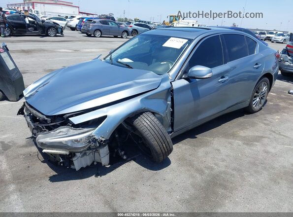 JN1EV7APXJM366556 2018 INFINITI Q50 Blue Przód lewy