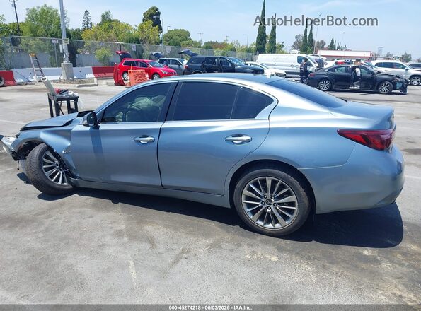 JN1EV7APXJM366556 2018 INFINITI Q50 Blue Widok wnętrza 360 stopni