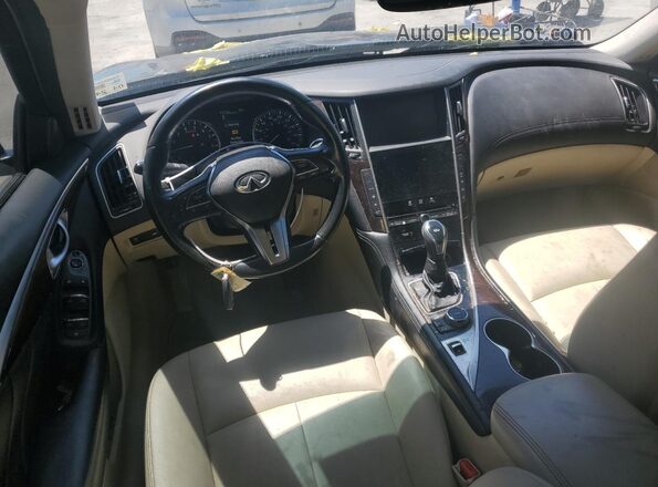 JN1EV7APXKM515310 2019 INFINITI Q50 Black Вид панелі приладів
