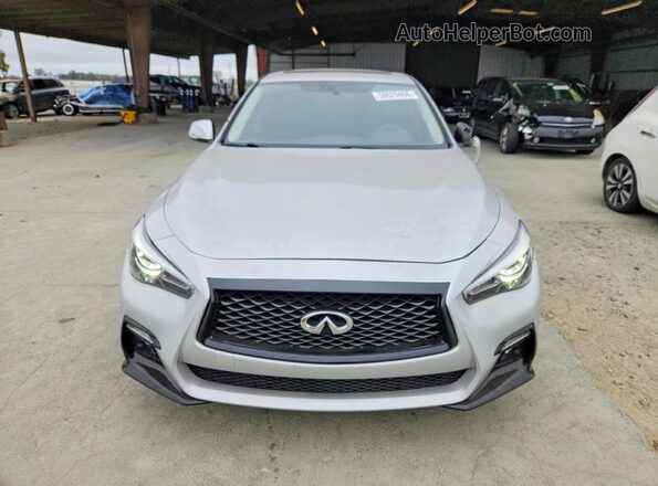 JN1EV7APXKM519194 2019 INFINITI Q50 Silver Widok z przodu