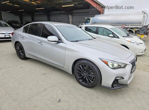JN1EV7APXKM519194 2019 INFINITI Q50 Silver Przód prawy