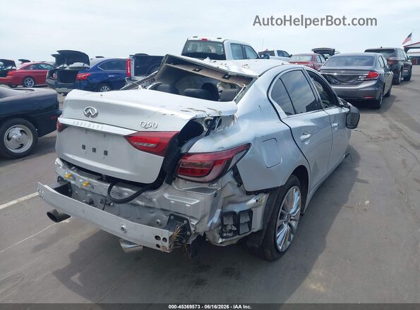 JN1EV7APXLM205594 2020 INFINITI Q50 Серебряный Задняя правая четверть