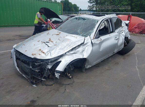 JN1EV7APXLM205594 2020 INFINITI Q50 Серебряный Передняя левая четверть