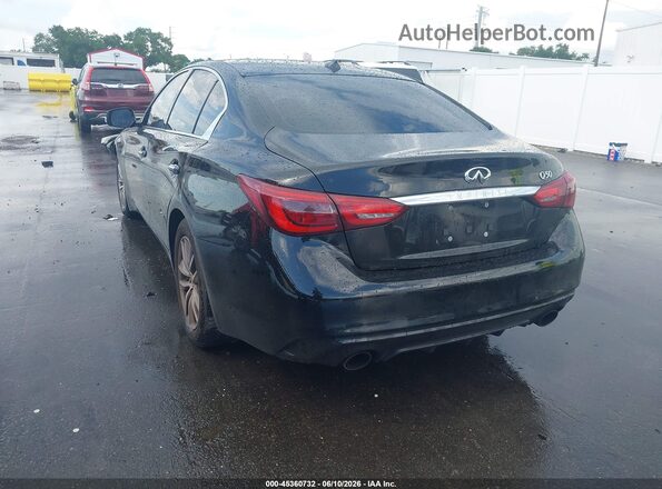 JN1EV7APXMM702436 2021 INFINITI Q50 Black Հետևի ձախ